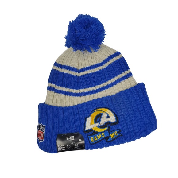 NEW 2022 NFL NEW ERA ON FIELD SIDELINE BEANIE - Los Angeles Rams - Picture 1 of 6